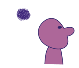 Simple Purple Man 3 sticker #13808707