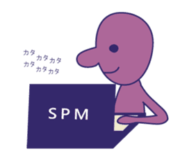 Simple Purple Man 3 sticker #13808715