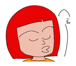 Redhead Aggressive Women 2 sticker #13809542