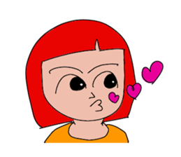 Redhead Aggressive Women 2 sticker #13809543