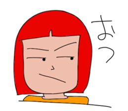 Redhead Aggressive Women 2 sticker #13809544