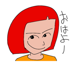 Redhead Aggressive Women 2 sticker #13809545