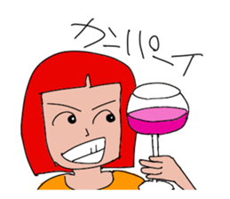 Redhead Aggressive Women 2 sticker #13809547