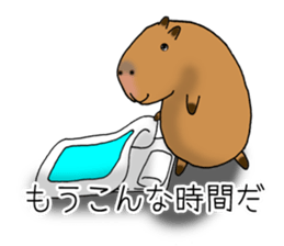 Capybara of everyday Sticker 2 sticker #13811248