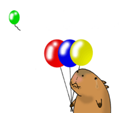 Capybara of everyday Sticker 2 sticker #13811261