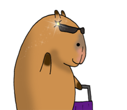 Capybara of everyday Sticker 2 sticker #13811262