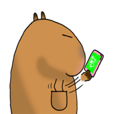 Capybara of everyday Sticker 2 sticker #13811272
