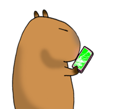Capybara of everyday Sticker 2 sticker #13811273