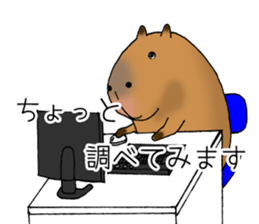 Capybara of everyday Sticker 2 sticker #13811276