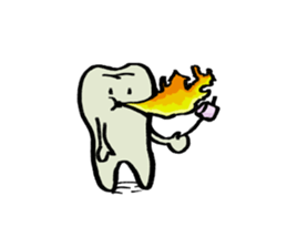 Mari's teeth 2 sticker #13811384