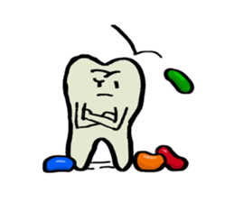 Mari's teeth 2 sticker #13811386