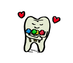 Mari's teeth 2 sticker #13811388