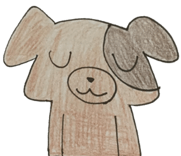 long leg dog sticker #13811468