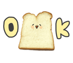 Cute bread character sticker #13811520