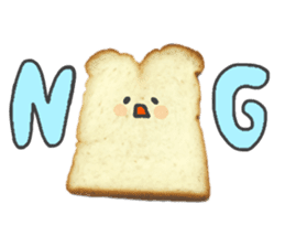 Cute bread character sticker #13811521