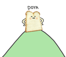 Cute bread character sticker #13811533