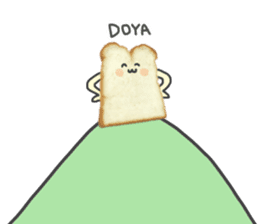 Cute bread character sticker #13811533