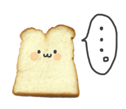 Cute bread character sticker #13811544