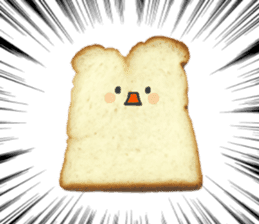 Cute bread character sticker #13811551