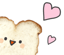 Cute bread character sticker #13811553