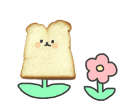 Cute bread character sticker #13811557