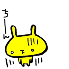 Yellow rabbit sticker <Revised edition> sticker #13811733
