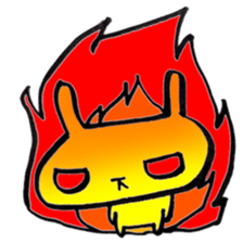 Yellow rabbit sticker <Revised edition> sticker #13811736