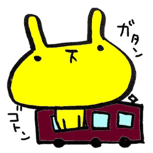 Yellow rabbit sticker <Revised edition> sticker #13811758