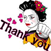 Japan traditional girl sticker #13812103