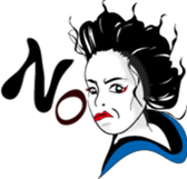 Japan traditional girl sticker #13812113