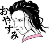 Japan traditional girl sticker #13812115