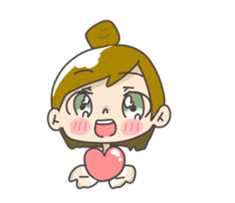 Japanese girl ori-chan sticker #13812174