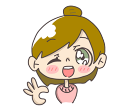 Japanese girl ori-chan sticker #13812175