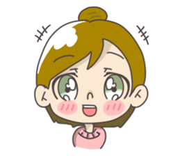 Japanese girl ori-chan sticker #13812177