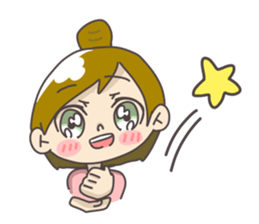 Japanese girl ori-chan sticker #13812188