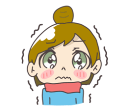 Japanese girl ori-chan sticker #13812189