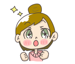 Japanese girl ori-chan sticker #13812191