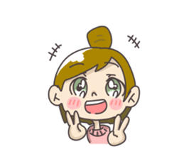 Japanese girl ori-chan sticker #13812192