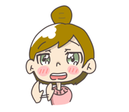 Japanese girl ori-chan sticker #13812193