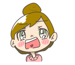 Japanese girl ori-chan sticker #13812201