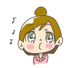 Japanese girl ori-chan sticker #13812202