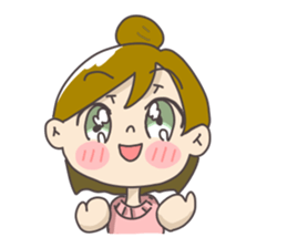 Japanese girl ori-chan sticker #13812205