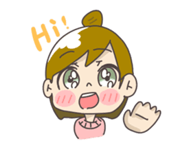 Japanese girl ori-chan sticker #13812208