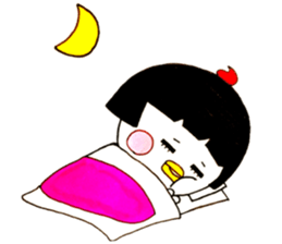 Niwako of the bobbed hair head sticker #13813694