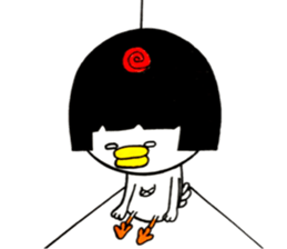Niwako of the bobbed hair head sticker #13813700