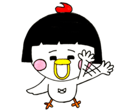 Niwako of the bobbed hair head sticker #13813702
