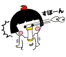 Niwako of the bobbed hair head sticker #13813707
