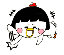 Niwako of the bobbed hair head sticker #13813708