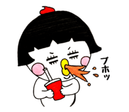 Niwako of the bobbed hair head sticker #13813711