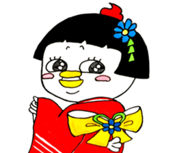 Niwako of the bobbed hair head sticker #13813717